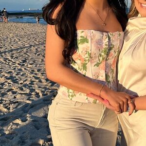 Floral Zara Corset Top